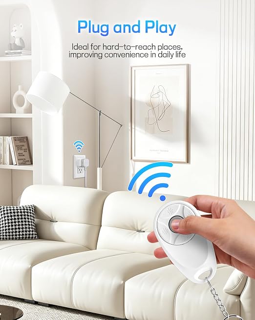 Greencycle Remote Control Outlet, 2 Wireless Light Switches and 1 Outlet Plug - Image 2