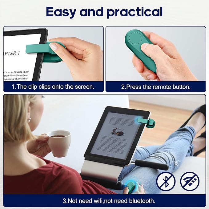 Page Turner for Kindle Paperwhite Oasis Kobo eReaders, Camera Camcorder Remote - Image 5