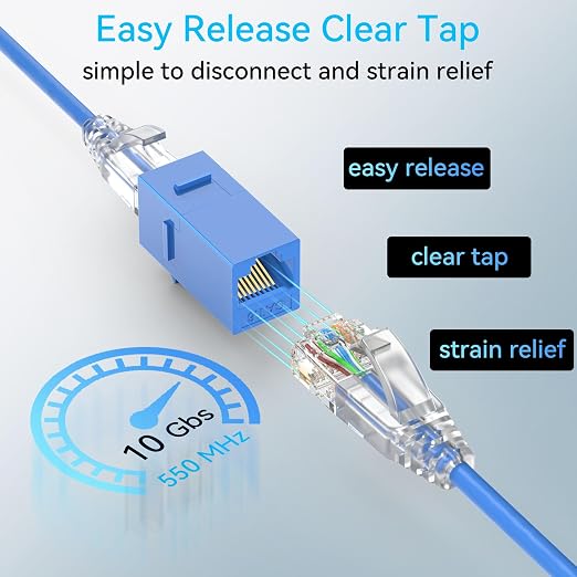 Sokqovt Cat6a Patch Cables Slim 0.5ft, Flexible Cat6 Ethernet Patch Cable 10G - Image 6