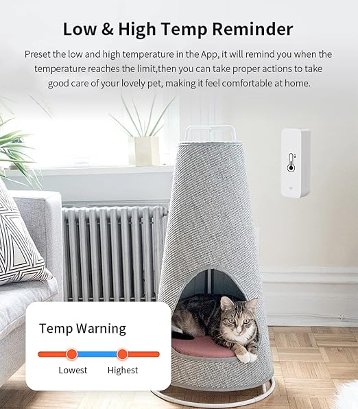 WiFi Temperature Humidity Sensor: Indoor Thermometer Hygrometer - Image 2