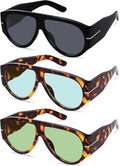 Oversized Retro Aviator Sunglasses by ymrfw