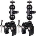 Cool Dual Ball head Magic Arm Adapter Camera Clamp Mount Super Clamp by QYXINC