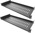 2 Pack of 1U Disassembled Vented Cantilever Server Rack Mount Shelf 8" Deep by JINGCHENGMEI