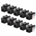 Cable Matters 10-Pack 10Gbps Cat6 Keystone Jacks, RJ45 Keystone Jack, Ethernet by CableMatters