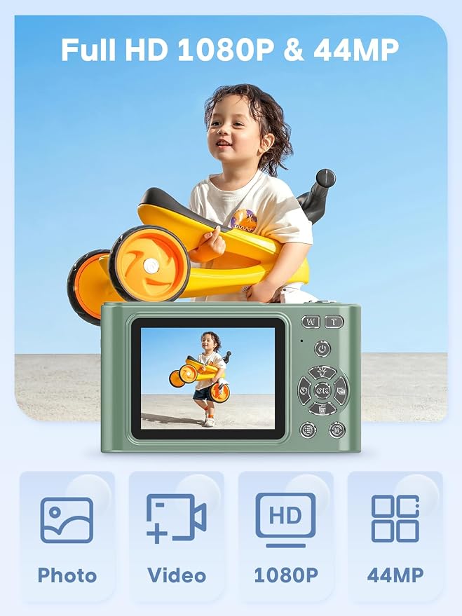 Digital Camera, 44MP Full HD 1080P Point and Shoot Camera - Image 2
