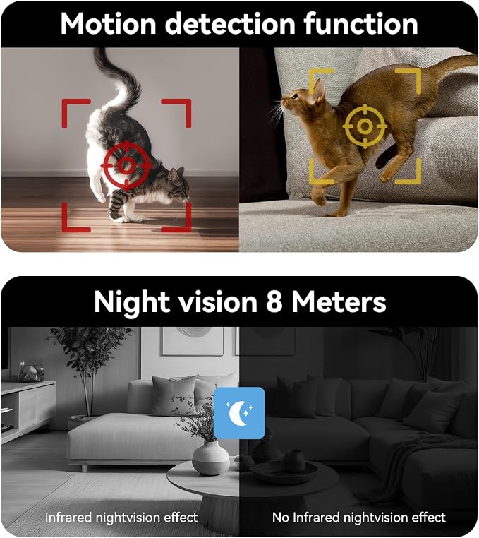 4.3" Smart Home Camera: 1080P HD Video, Two-Way Video Calling, and Motion - Image 6