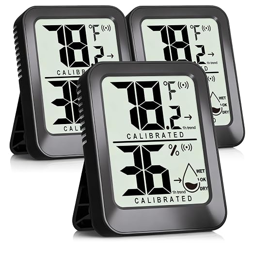 3 Pack Room Thermometer Indoor Hygrometer Digital Mini Humidity Meter Gauge by AyayaBoss