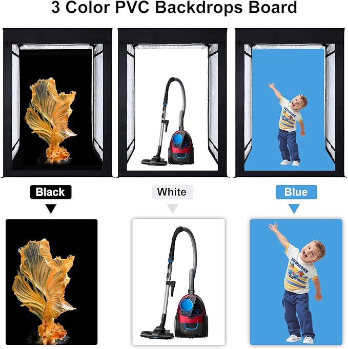 48"x56"x40" Large Photo Studio Light Box Photography, 6 Light LED Panels - Image 4
