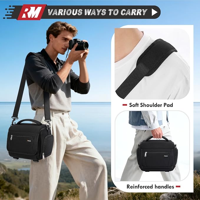 RAINSMORE Camera Bag, SLR/DSLR/Mirrorless Camera Case - Image 3