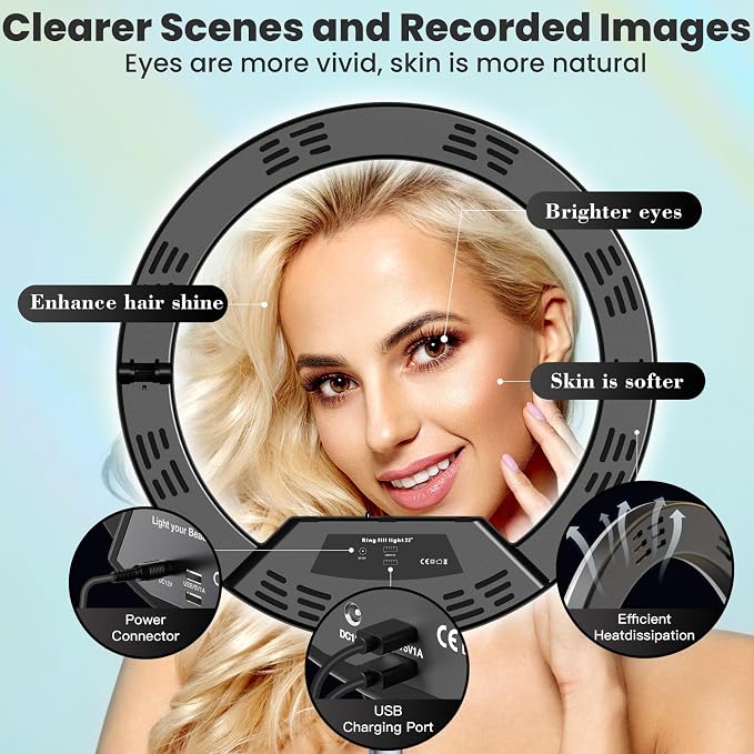 MACTREM 22" Foldable Ring Light - Image 8