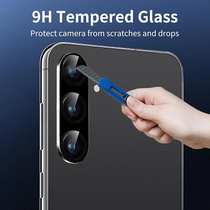 3 Pack Camera Lens Protector for Samsung Galaxy S25, Tempered Glass Camera - Image 4