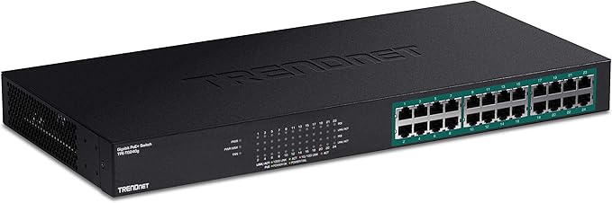 TRENDnet 24-Port Gigabit PoE+ Switch, TPE-TG240g, 370W Power Budget, 48Gbps by TRENDnet