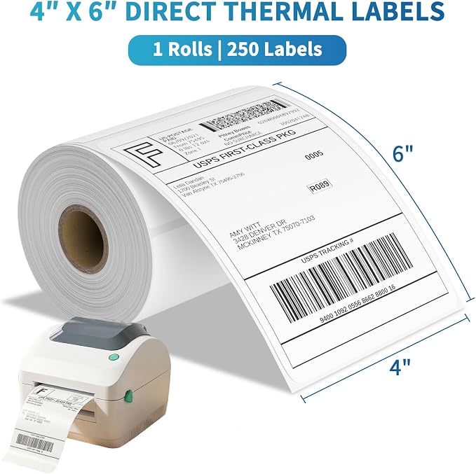 9527 Product 4" x 6" Thermal Labels - Image 7