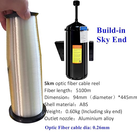 5km FPV Optic Fiber Cable with Build-In Sky End Optical Fiber Cable Image Data - Image 4