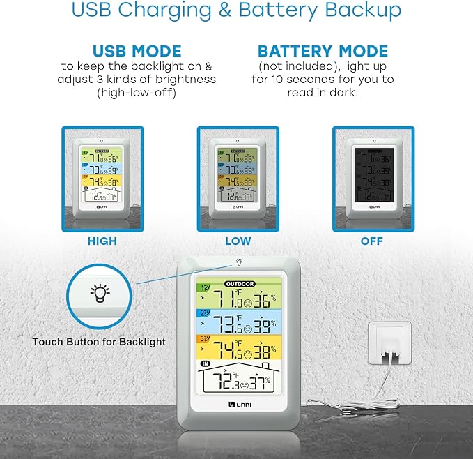 Indoor Outdoor Thermometer Wireless - Image 4