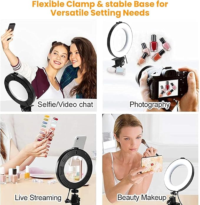 Video Conference Lighting Kit, Ring Light Clip on Laptop Monitor - Image 3