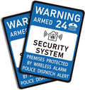 2PCS Security Alarm System Sign by LUHIMO