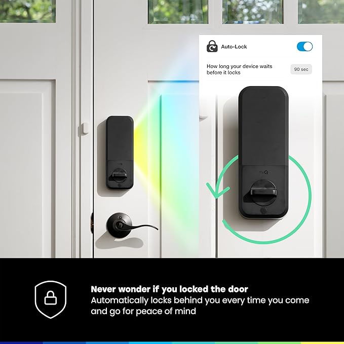 myQ Secure View™ 3-in-1 Smart Lock Deadbolt + myQ Chime + Extra Battery - Image 6