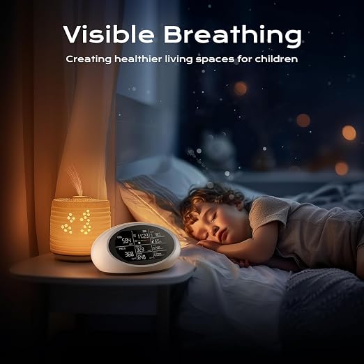 12-in-1 Air Quality Monitor Indoor, Portable Air Quality Monitor, - Image 5