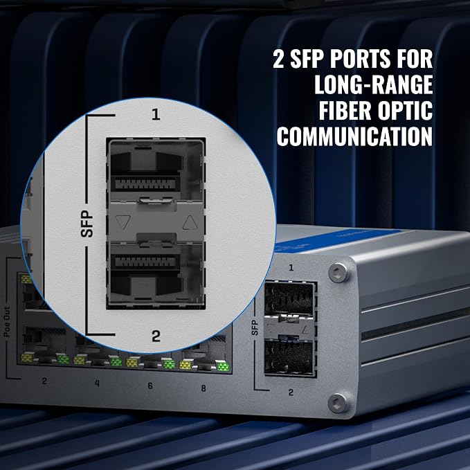 Teltonika TSW200 Industrial PoE+ Unmanaged Ethernet Switch - Image 5