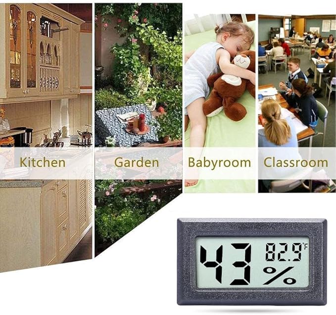 Goabroa Mini Hygrometer Thermometer Digital Indoor Humidity Gauge Monitor - Image 5