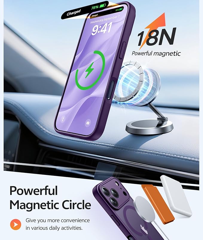 FNTCASE for iPhone 17 Pro Case: Translucent Matte Cases - Image 3