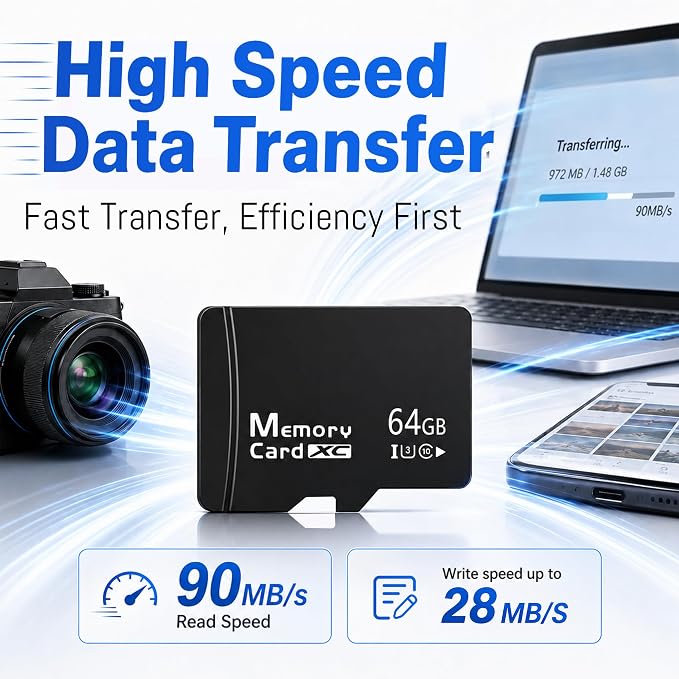 64GB Micro SD Card for Dashcam & Security Camera U3 V30 A1 | High Endurance - Image 5