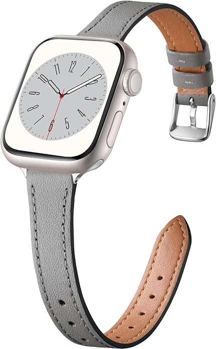Charlam Slim Leather Band Compatible by Charlam