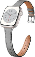 Charlam Slim Leather Band Compatible by Charlam