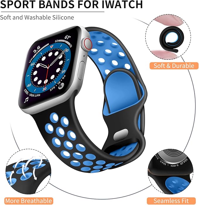 Lerobo Bands Compatible with Apple Watch Band Series 9 45mm 11 10 46mm 42mm - Image 2