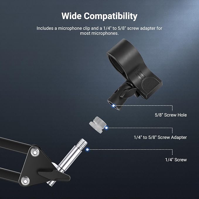NEEWER Desktop Microphone Stand - Image 4
