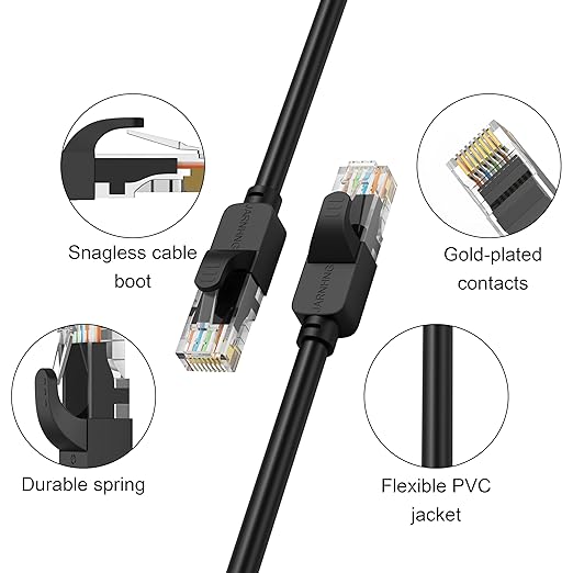 Cat6 Ethernet Cable 500ft with RJ45 Connectors -26AWG UTP Pre-Terminated Long - Image 3