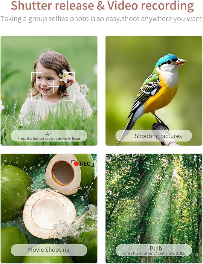 for Sony Camera Remote Control, Hanpusen Rechargeable Wireless Shutter Release - Image 2