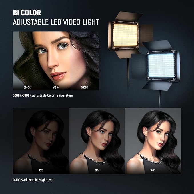 NEEWER Bi Color LED Studio Light - Image 3
