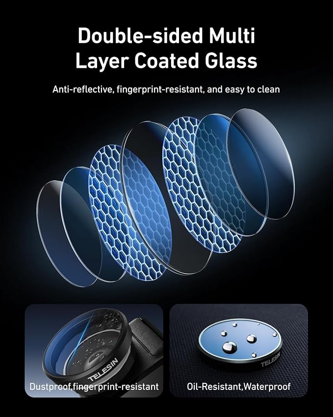 TELESIN Filters Set for DJI Osmo Action 5 Pro/4/3 Xtra Edge/Xtra Edge Pro - Image 7