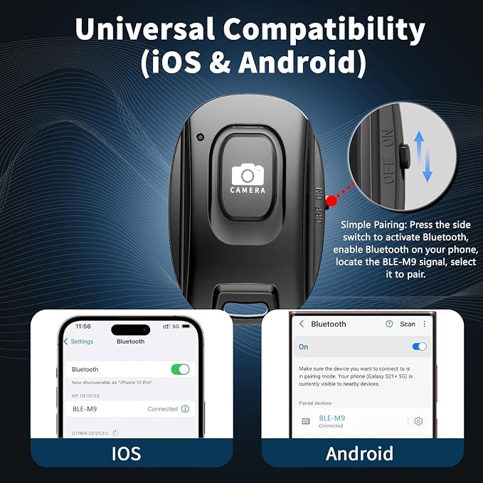 MAIRAN 2 Pack Rechargeable Wireless Camera Remote Shutter - Image 4