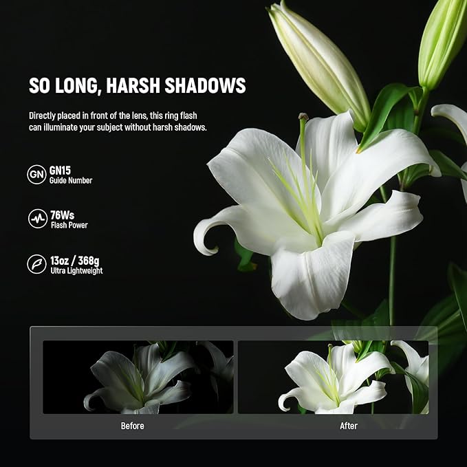 NEEWER RF1-S Marco Ring Flash Light Compatible - Image 2