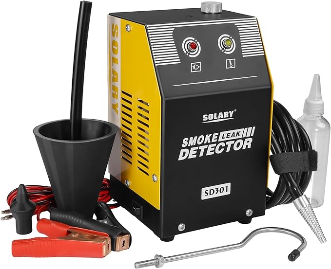 Solary Automotive Smoke Machine Leak Detector - 12V DC EVAP Vacuum Diagnostic - Image 9