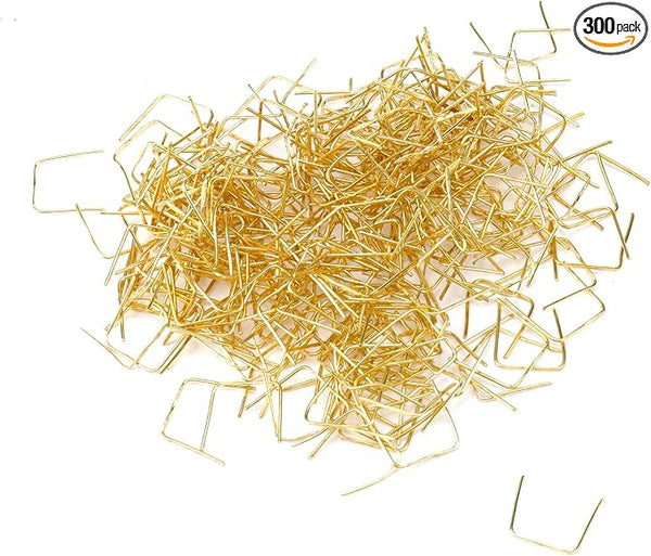 300PCS Copper Bright Gold Chandelier Connectors Clips, 0.57inch Length Mini by Tighall