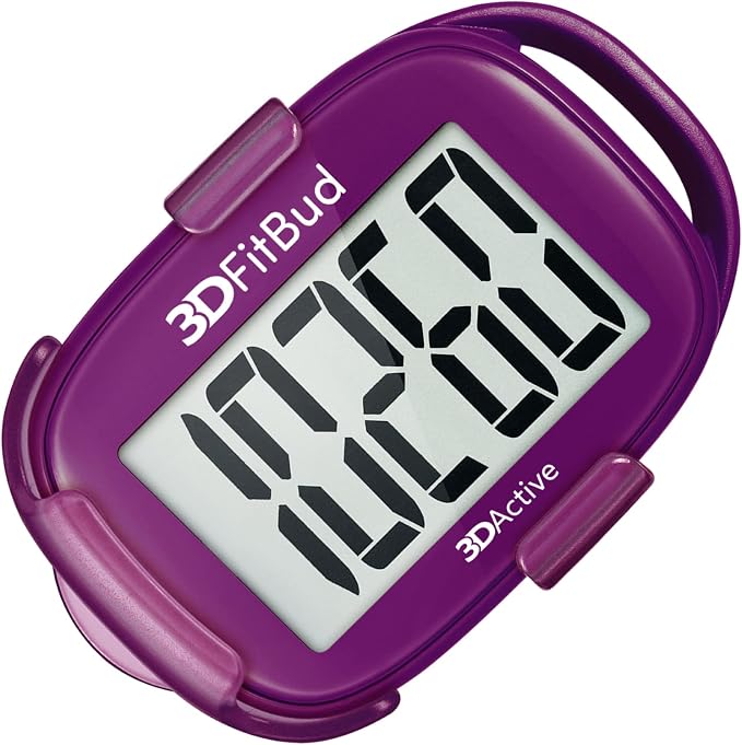 3DActive 3DFitBud Simple Step Counter Walking 3D Pedometer by 3DActive