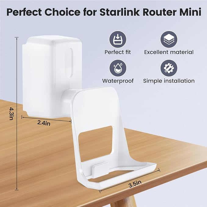 Starlink Router Mount, 2 in1 Wall Mount - Image 5
