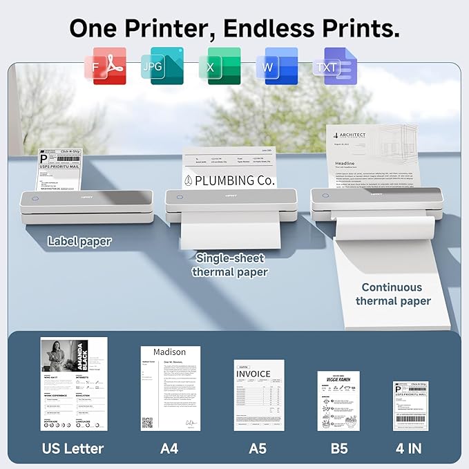 HPRT Inkless Portable Printer Wireless - Image 3