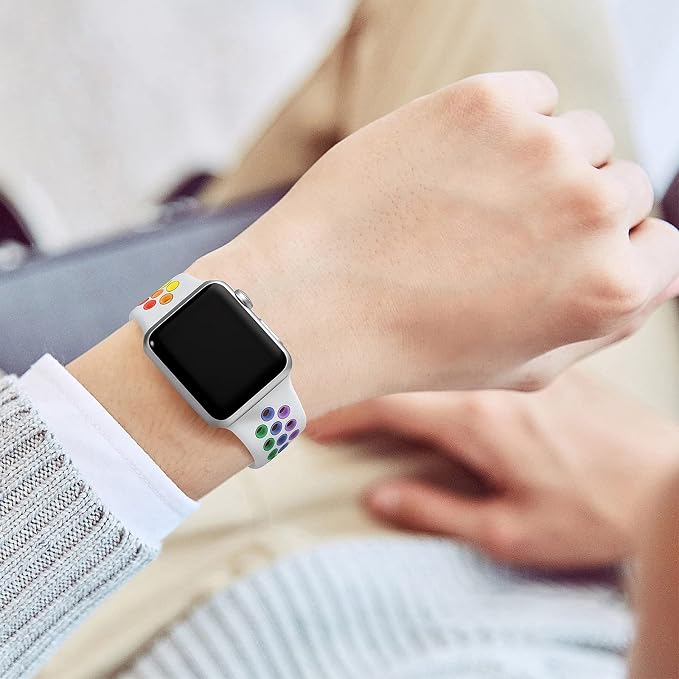 Lerobo Compatible with Apple Watch Bands 44mm 45mm 42mm 46mm 49mm, Sport Soft - Image 7