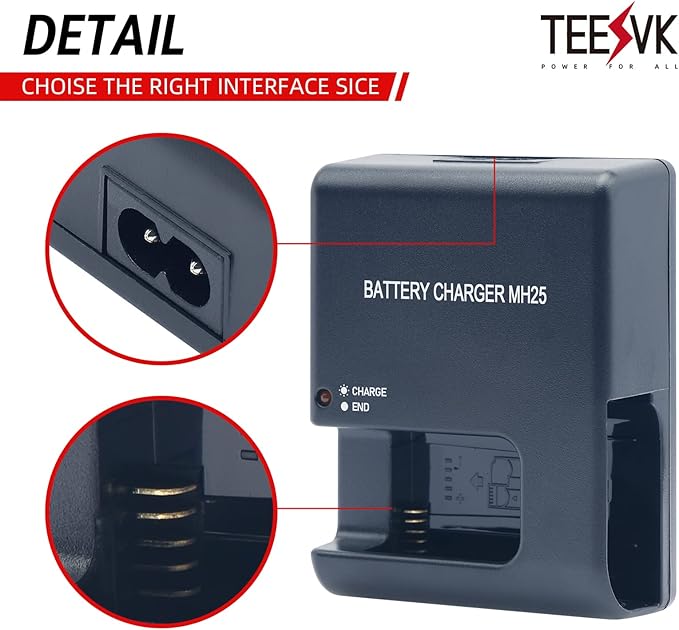 MH-25A Battery Charger for Nikon EN-EL15 EN-EL15a EN-EL15b Batteries Compatible - Image 3