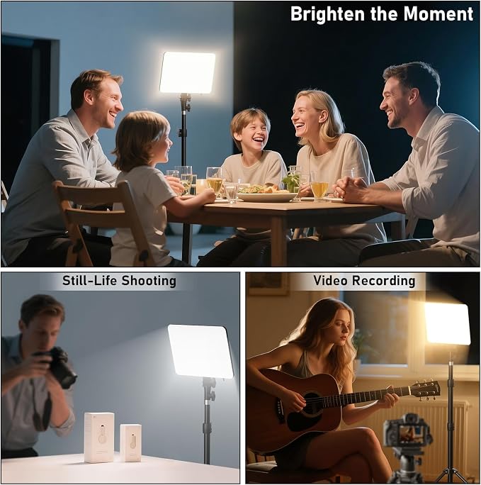 30W Upgraded Photography Lighting Kit, Anautin 1-Pack LED Video Lighting - Image 8