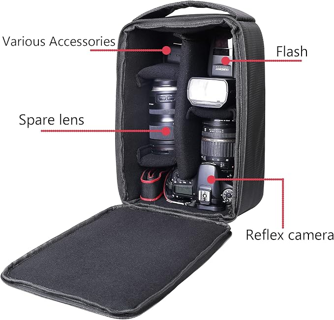Roomy Camera Protective Bag Insert Waterproof Lens Pouch Shockproof DSLR SLR - Image 3