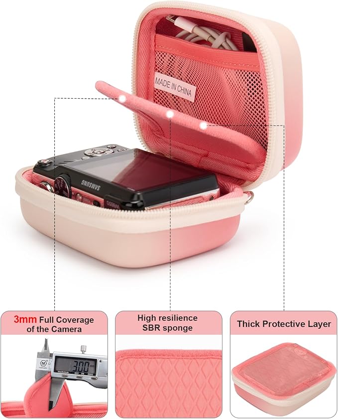 Cwatcun Digital Camera Case, Small Camera Pouch Carrying & Protective Case - Image 6
