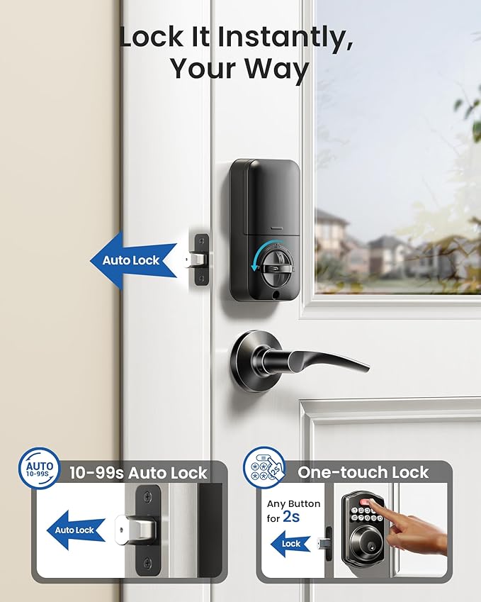 Veise Keyless Entry Door Lock - Image 5