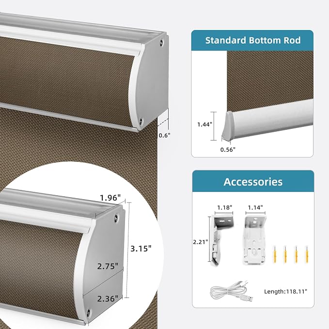 SmartWings Motorized Roller Shades 5% Openness Work - Image 6
