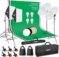 EMART 8.5 x 10 ft Backdrop Support System, Professional Photography Lighting Kit by EMART